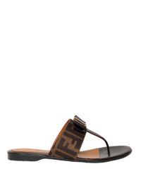 fendi logo flats