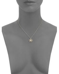 KC Designs | Yellow Diamond Open Flower Pendant Necklace | Lyst
