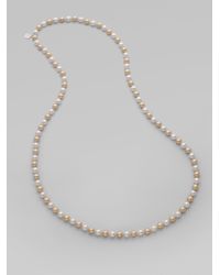 Majorica | Natural 8mm Multicolor Round Pearl Necklace | Lyst