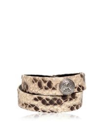 Balmain | Natural Python Metal Button Bracelet for Men | Lyst