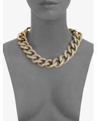 St. John | Metallic Antique Chain Necklace | Lyst