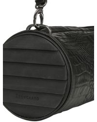 Camilla Skovgaard Black Croc Embossed Leather Bag