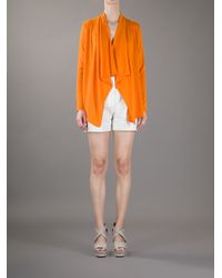 Orange waterfall cardigan Outlet