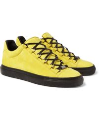 mens yellow balenciaga sneakers