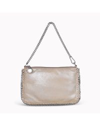 Stella McCartney - Natural Falabella Chamois Pouch Wallet - Lyst