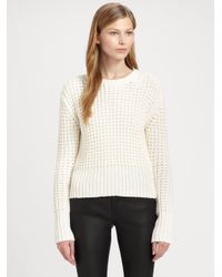 Acne Studios Lina Pineapple Knit Sweater in Blue (Natural) - Lyst