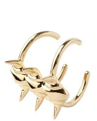 Giuseppe Zanotti | Metallic Gold Plated Brass Vertebrae Bracelet | Lyst
