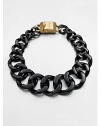 Tory Burch | Black Graduated Link Chain Necklace | Lyst