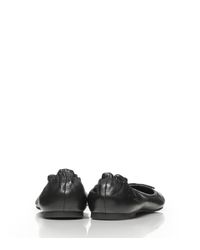 tory burch black reva flats