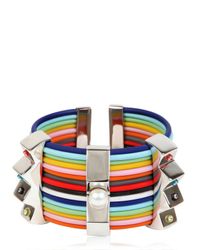 Delfina Delettrez | Multicolor Infinity Silver and Rubber Bracelet for Men | Lyst