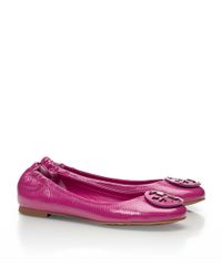 tory burch purple ballet flats