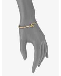 Elizabeth and James | Metallic Embellished Snake Bangle Bracelet | Lyst