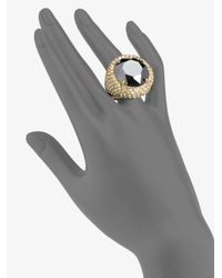 ABS By Allen Schwartz | Metallic Faceted Dome Ring | Lyst