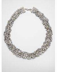 ABS By Allen Schwartz | Metallic Twisted Multirow Necklace | Lyst