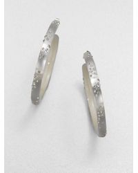 Alexis Bittar | Metallic Lucite Hoop Earrings | Lyst