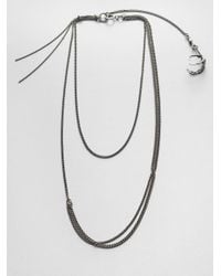 Ann Demeulemeester | Metallic Multirow Bird Claw Necklace | Lyst