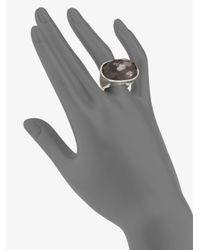 Ippolita | Black Hematite Doublet Sterling Silver Oval Ring | Lyst