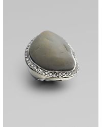 Isaac Mizrahi New York | Gray Swarovski Crystal Resin Ringrock | Lyst