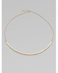 Jennifer Zeuner | Metallic Diamond Accented Choker Necklace | Lyst