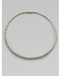 John Hardy | Metallic Sterling Silver Small Braided Chain Necklace | Lyst
