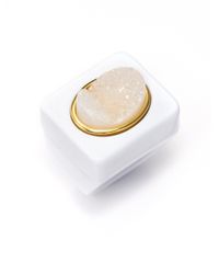 Kara Ross | White Resin Druzy Ring | Lyst