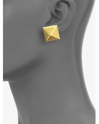kate spade new york | Metallic Pyramid Stud Earrings | Lyst