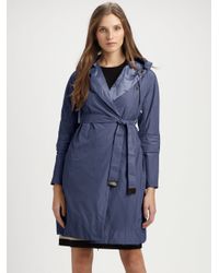 Max Mara | Blue Raincoat | Lyst