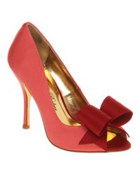 Ted Baker Peep Toe Court Shoe in Pink - Lyst