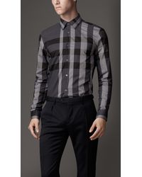 burberry gray shirt