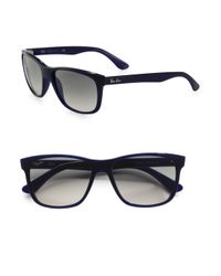 sunglasses ban ray acetate square lyst