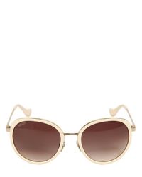 KENZO Natural Rounded Acetate Sunglasses