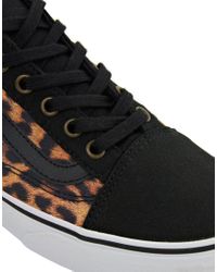 leopard vans old skool