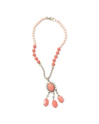 Club Monaco | Pink Coral Statement Necklace | Lyst