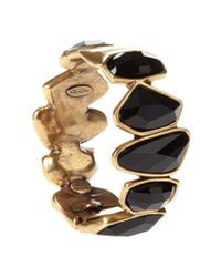 Oscar de la Renta | Metallic Swarovski Abstract Faceted Crystal Bracelet | Lyst