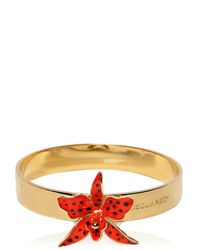 DSquared² | Metallic Orchid Enameled Brass Rigid Bracelet | Lyst