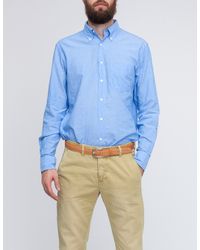 Gant Rugger | Blue Selvage Madras for Men | Lyst