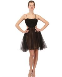 Maria Lucia Hohan | Black Draped Front Tulle Dress | Lyst