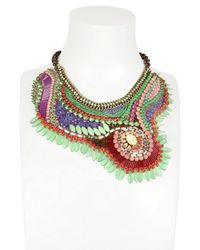 Sveva Collection | Multicolor Marilyn Monroe Embroidered Necklace | Lyst