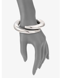 Ben-Amun | Metallic Slim Bangle Braceletsilver | Lyst