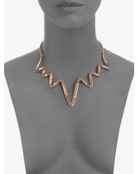 Ca&Lou | Pink Wave Necklace | Lyst