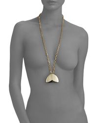 Giles & Brother | Metallic Nara Geometric Pendant Necklace | Lyst