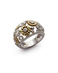 Judith Ripka | Metallic Diamond Bon Bon Ring | Lyst