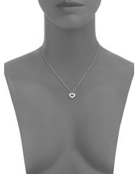 KC Designs | Metallic Diamond Open Heart Pendant Necklace | Lyst