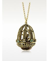 Alcozer & J | Metallic Bird Cage Pendant Necklace | Lyst