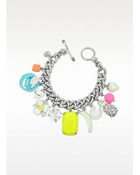 Juicy Couture - Metallic White Fruit Charm Bracelet - Lyst