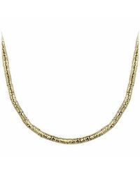 Orlando Orlandini - Metallic Gold Plate Rubber Necklace - Lyst