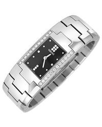 Versace | Gray Greca - Ladies' Stainless Steel And Diamond Watch | Lyst