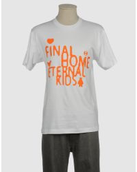 Final Home White Short Sleeve T-shirt for men