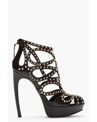 alexander mcqueen heels with studs