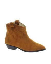 tan cowboy ankle boots ladies